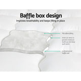 Giselle Bedding Mattress Topper Pillowtop - King Single - Top-Down View