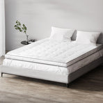 Giselle Bedding queen pillowtop mattress topper, 5cm thick microfibre