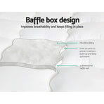 Giselle Bedding queen pillowtop mattress topper, 5cm thick microfibre, bonus storage bag