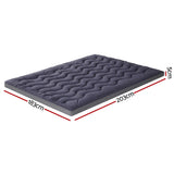 Giselle 5cm Mattress Topper Pillowtop toppers Bamboo Charcoal King - Front View