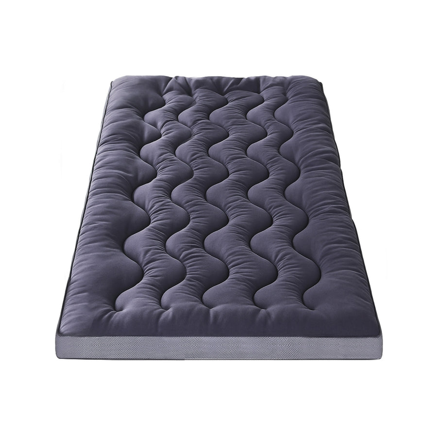 Giselle Bedding 5cm Pillowtop Mattress Topper, Bamboo Charcoal, King Single