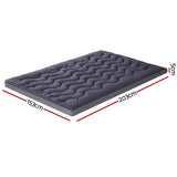 Giselle 5cm Mattress Topper Pillowtop toppers Bamboo Charcoal Queen - Front View