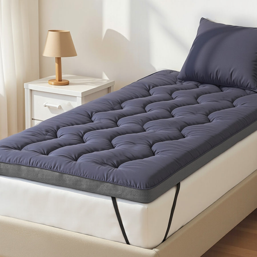Giselle 5cm Mattress Topper Pillowtop toppers Bamboo Charcoal Single