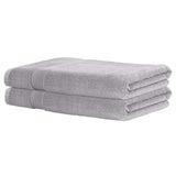 2 Pack Bath Sheets Set Cotton Extra Large Towel Grey - Side View