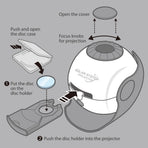 Solar System Projector with 4 Image Disc