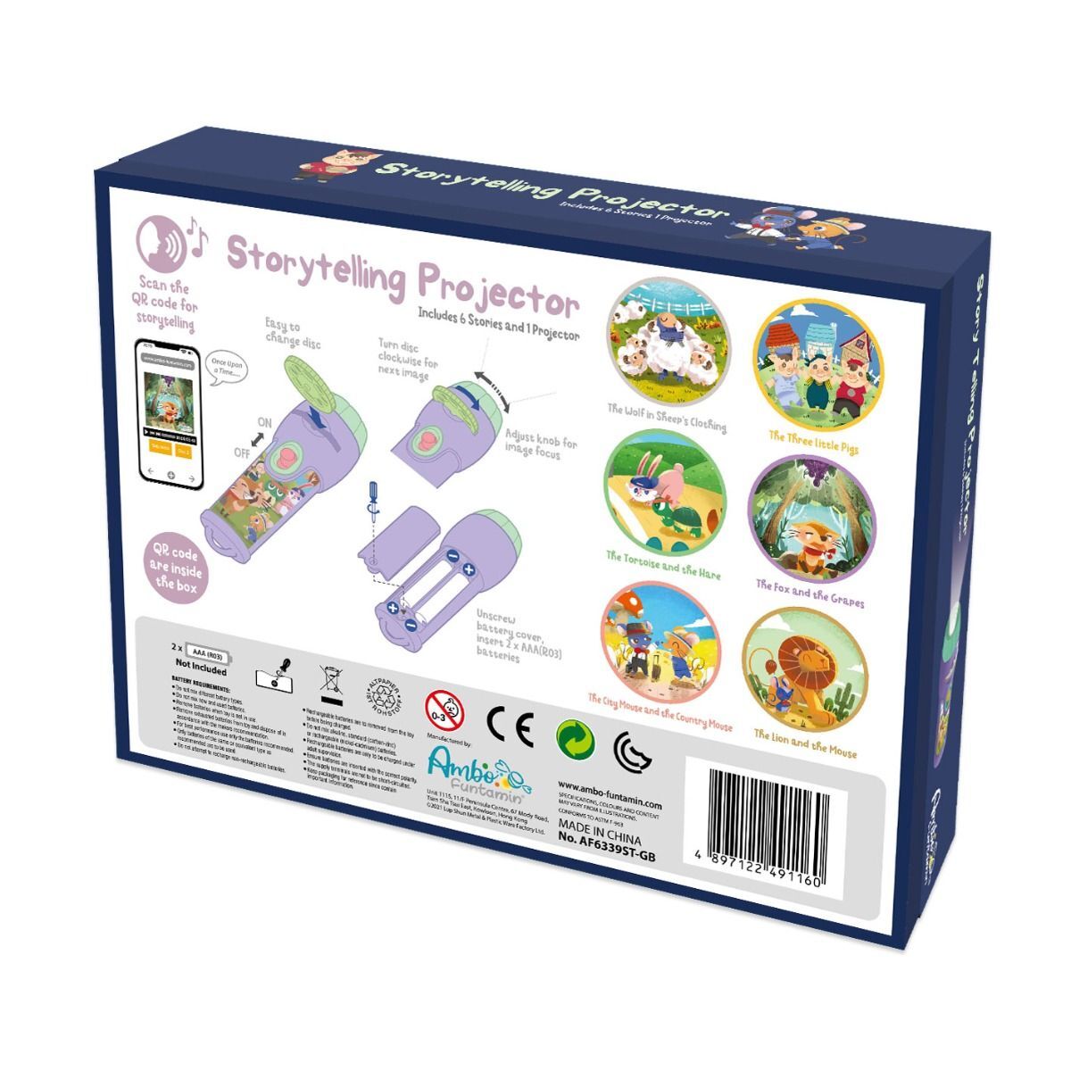 Storytelling Torch Projector Set with 6 Stories - Series 1