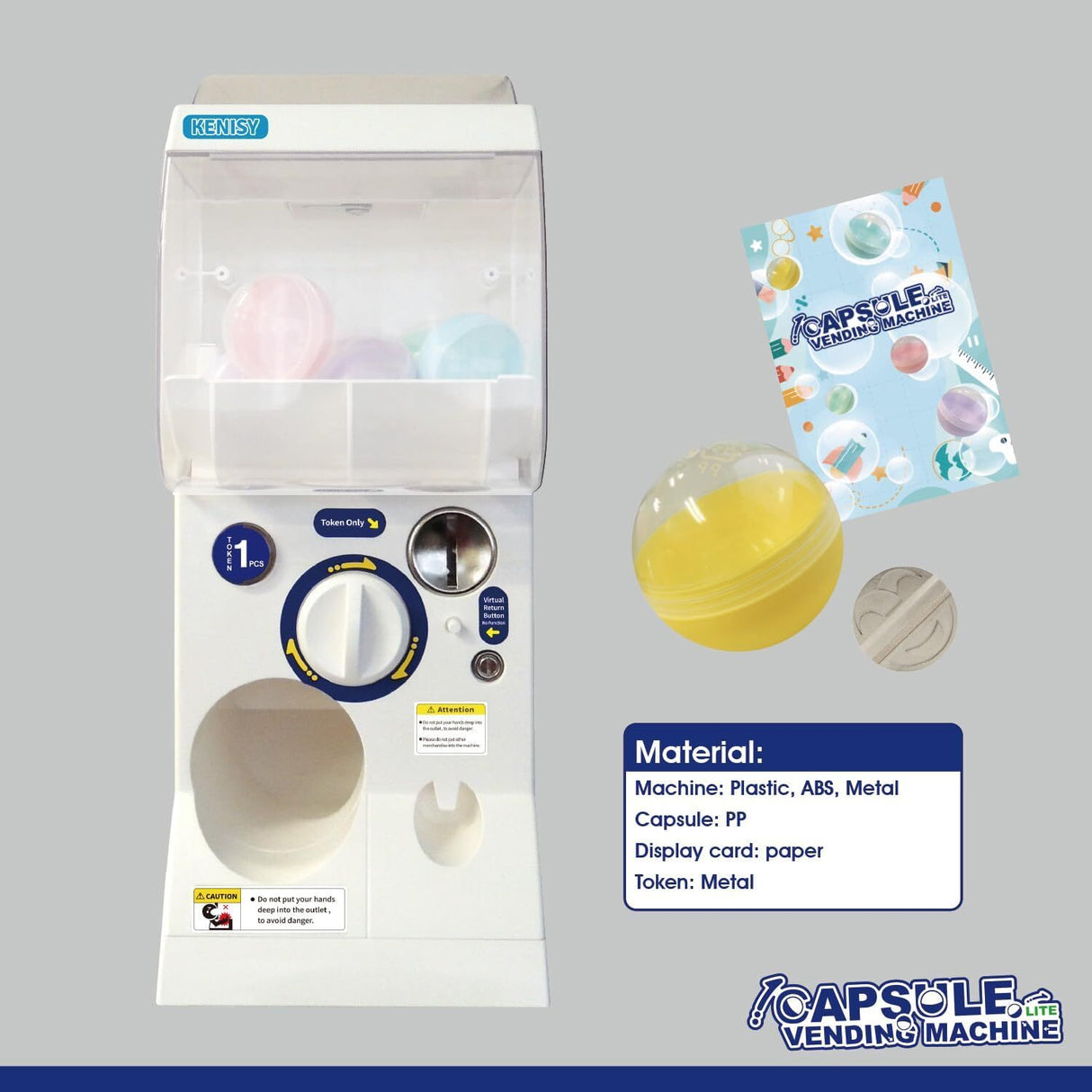 Gachapon Capsule Toy Vending Machine LITE MINI - WHITE