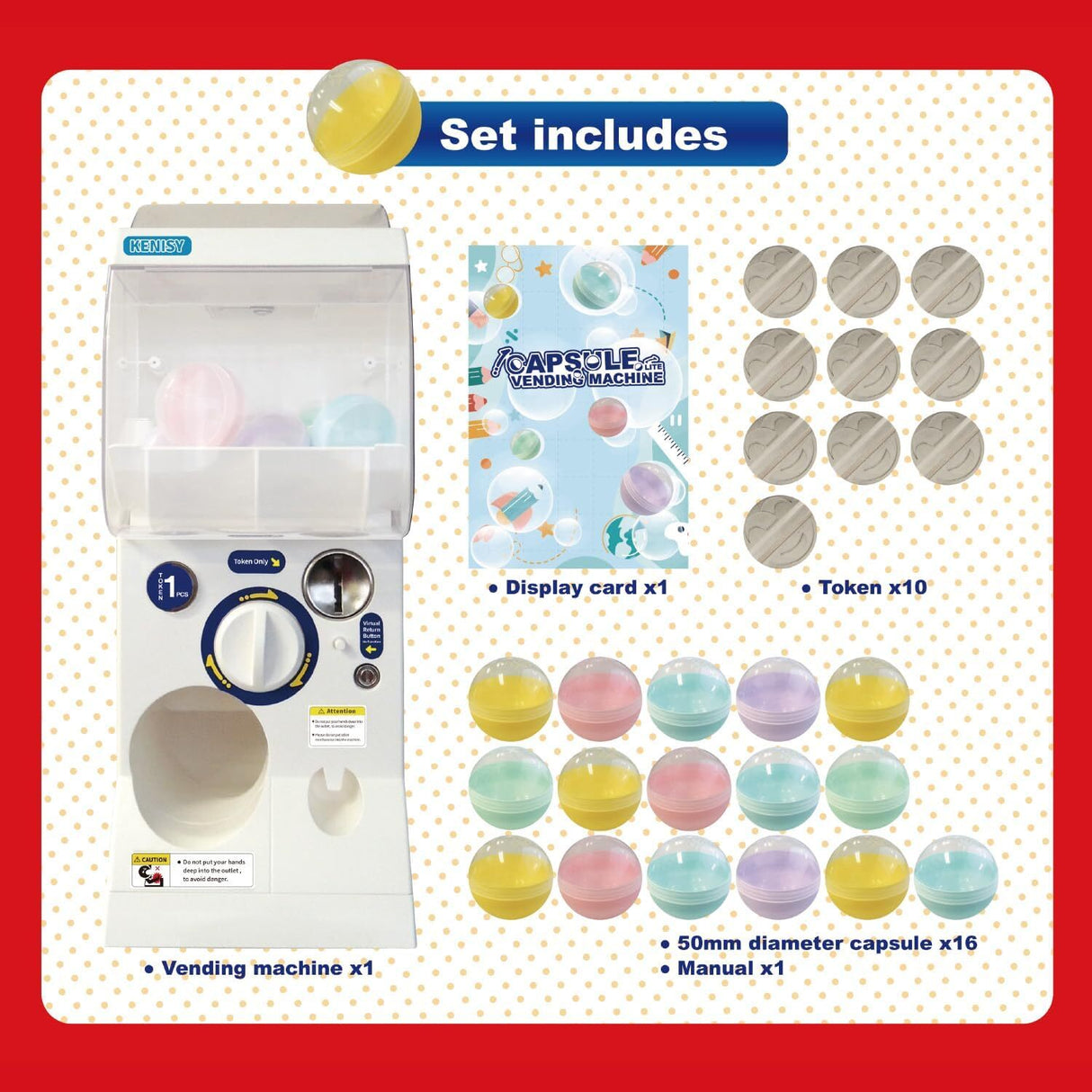 Gachapon Capsule Toy Vending Machine LITE MINI - WHITE