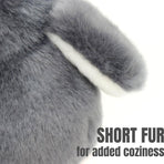 2X Plush Penguin Big and Small - GREY