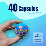 40X Kenisy Paw Patrol Squishy Toy Capsules in Display Box