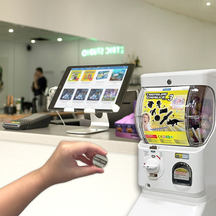 Gachapon Capsule Toy Vending Machine - WHITE