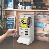 Gachapon Capsule Toy Vending Machine - WHITE - Rear View