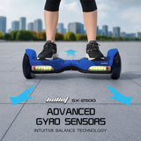 BULLET SX-2500 Hoverboard Scooter, 500W Brushless, UL Certified, AU Compliant, 6.5-inch Off-Road Style Tyres, Superior Self Balancing System, LED - Side View