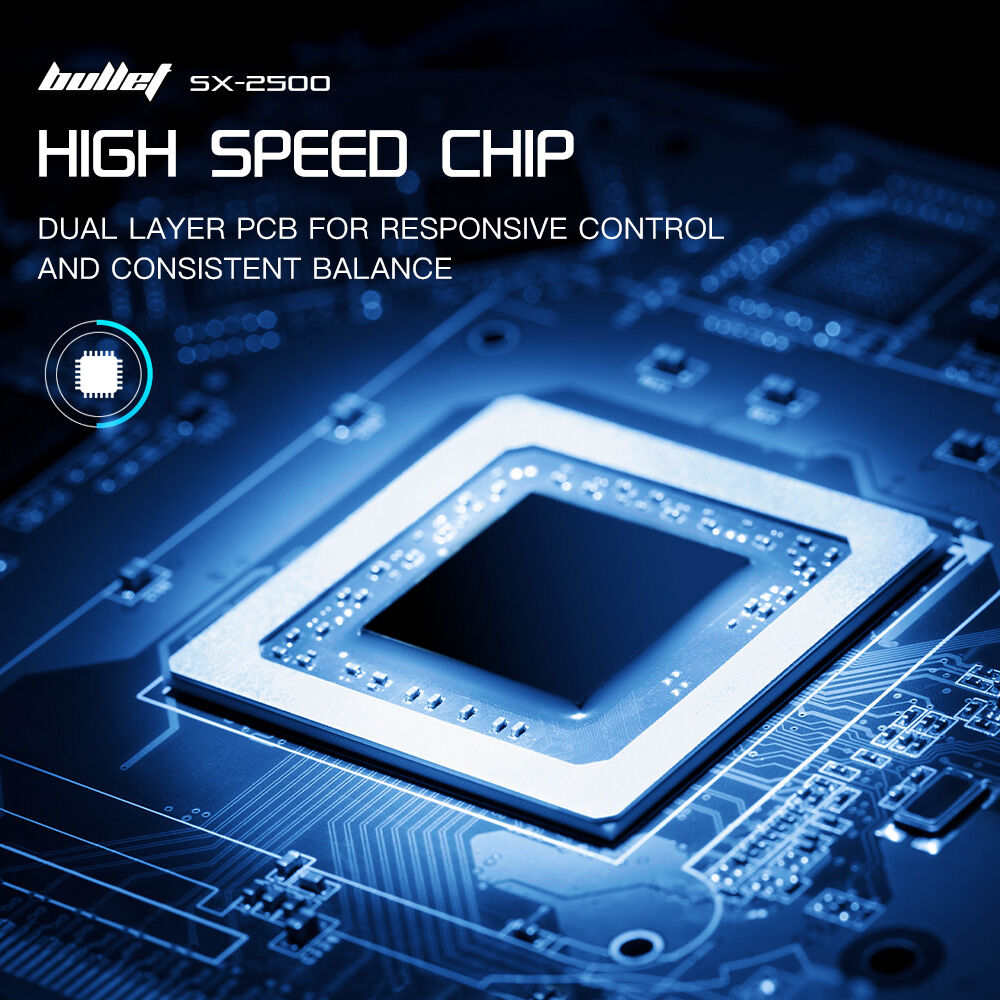 BULLET SX-2500 Hoverboard Scooter, 500W Brushless, UL Certified, AU Compliant, 6.5-inch Off-Road Style Tyres, Superior Self Balancing System, LED
