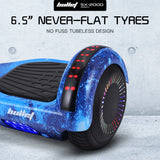 BULLET SX-2000 Hoverboard Scooter, 500W Brushless, Superior Self Balancing System, UL Certified, LED Lights, Blue Galaxy - Extra Image