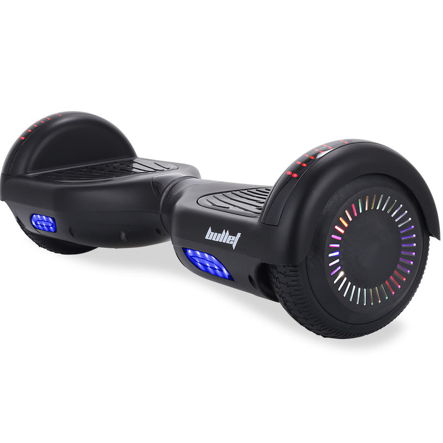 BULLET SX-2000 Hoverboard Scooter, 500W Brushless, UL Certified, AU Compliant, Superior Self Balancing System, LED Lights, Black