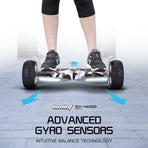 BULLET SX-4000 Hoverboard Scooter, 700W Brushless, UL Certified, AU Compliant, 8.5' Wheels, Superior Self Balancing System, LED Lights, Carry Bag,