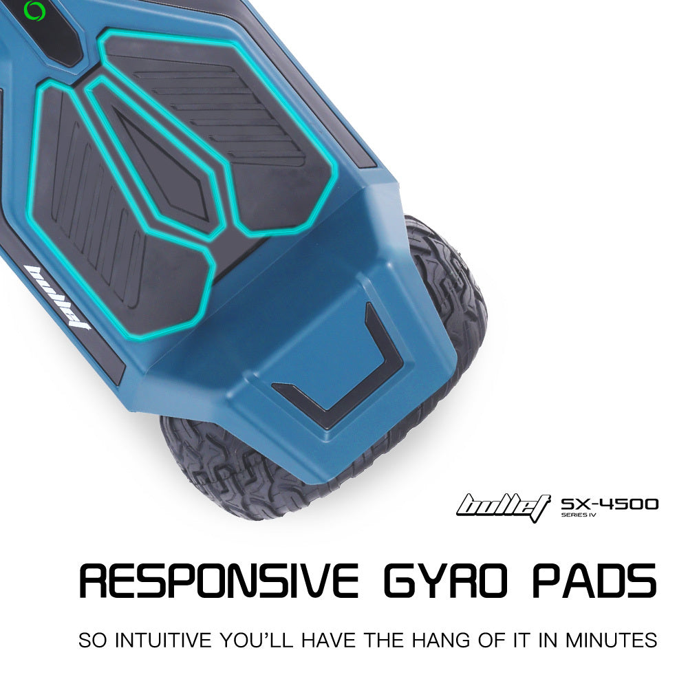 BULLET SX-4500 Hoverboard Scooter, 700W Brushless, UL Certified, AU Compliant, 8.5' Wheels, Superior Self Balancing System, LED Lights, Carry Bag, Navy Blue