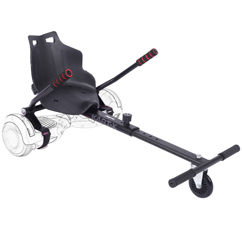 BULLET KART-X Hoverboard Seat Attachment, for 6.5' 8' 10' models, Adjustable Length Frame