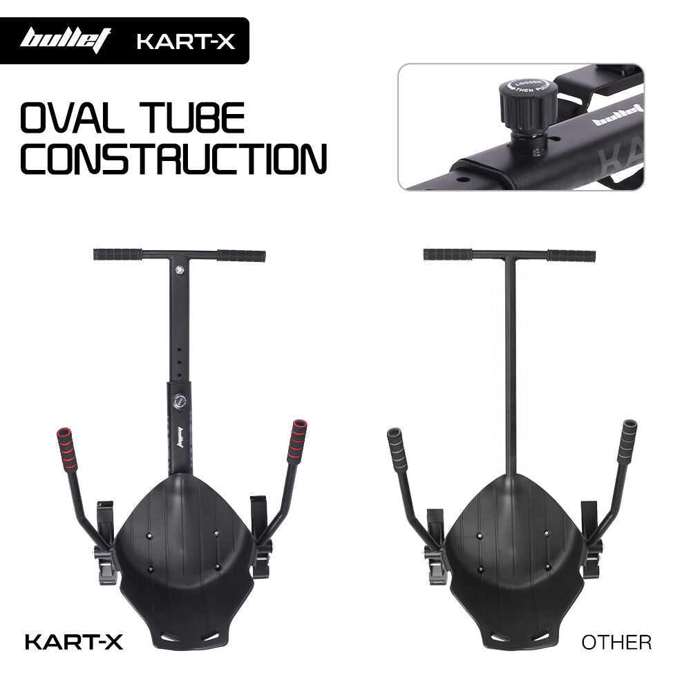 BULLET KART-X Hoverboard Seat Attachment, for 6.5' 8' 10' models, Adjustable Length Frame