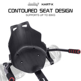 BULLET KART-X Hoverboard Seat Attachment, for 6.5' 8' 10' models, Adjustable Length Frame