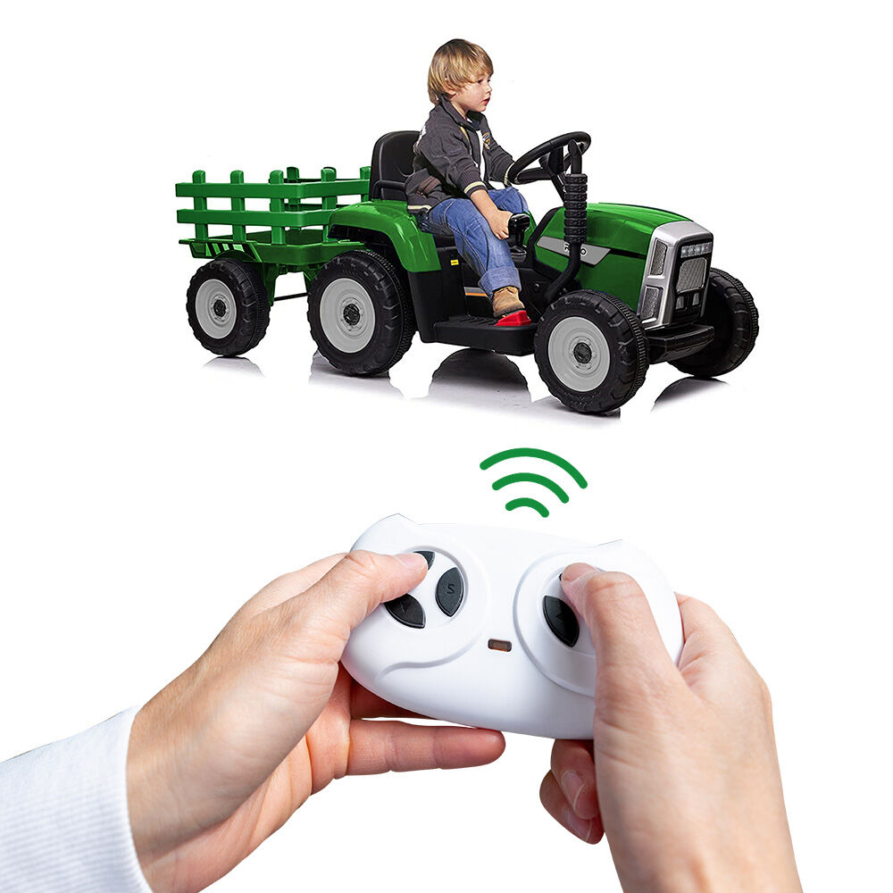 ROVO KIDS Electric Battery Operated Ride On Tractor Toy, Remote Control