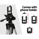 Weifeng Professional Camera Tripod Stand Mount DSLR Travel Adjustable 55-145cm - Top-Down View