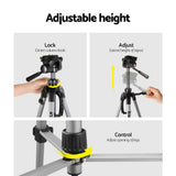 Weifeng Professional Camera Tripod Stand Mount DSLR Travel Adjustable 55-145cm - 45-Degree Angle