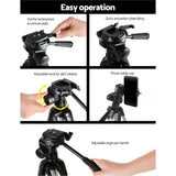Weifeng Professional Camera Tripod Stand Mount DSLR Travel Adjustable 55-145cm - Rear View