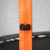 Mazam 12FT Kids Trampline Safety Net Basketball Set Ladder Round - Close-Up Angle