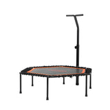 Mazam Trampoline Rebounder Fitness Adjustable Handrail 50 Inch - 45-Degree Angle
