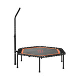 Mazam Trampoline Rebounder Fitness Adjustable Handrail 50 Inch - Close-Up Angle
