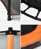 Mazam 55 Inch Kids Trampoline Encosure Safety Net Round - 45-Degree Angle
