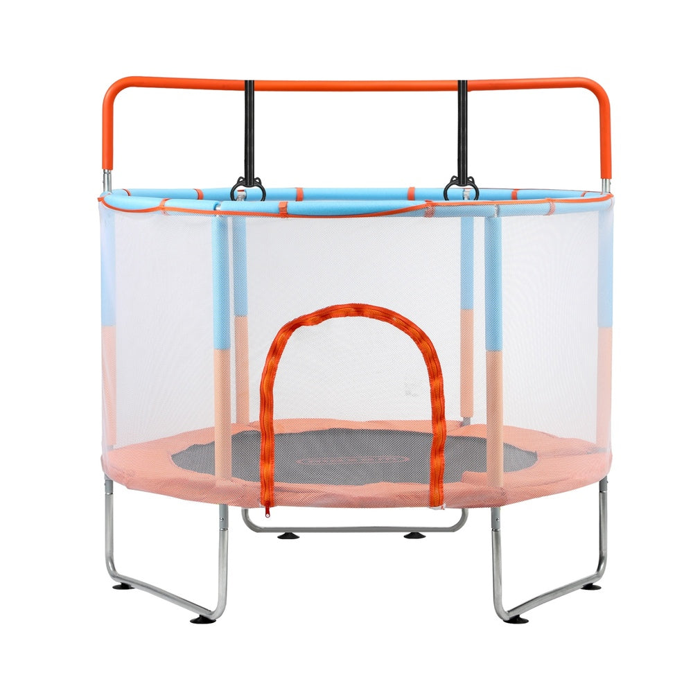 Mazam 60 Inch Kids Trampoline Enclosure Safety Net Horizontal Bar