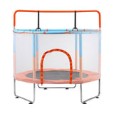 Mazam 60 Inch Kids Trampoline Enclosure Safety Net Horizontal Bar