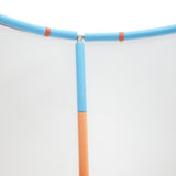 Mazam 60 Inch Kids Trampoline Enclosure Safety Net Horizontal Bar - Side View