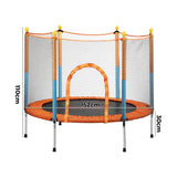 Mazam 60 Inch Kids Jumping Trampoline Enclosure Safety Net Pad - Top-Down View