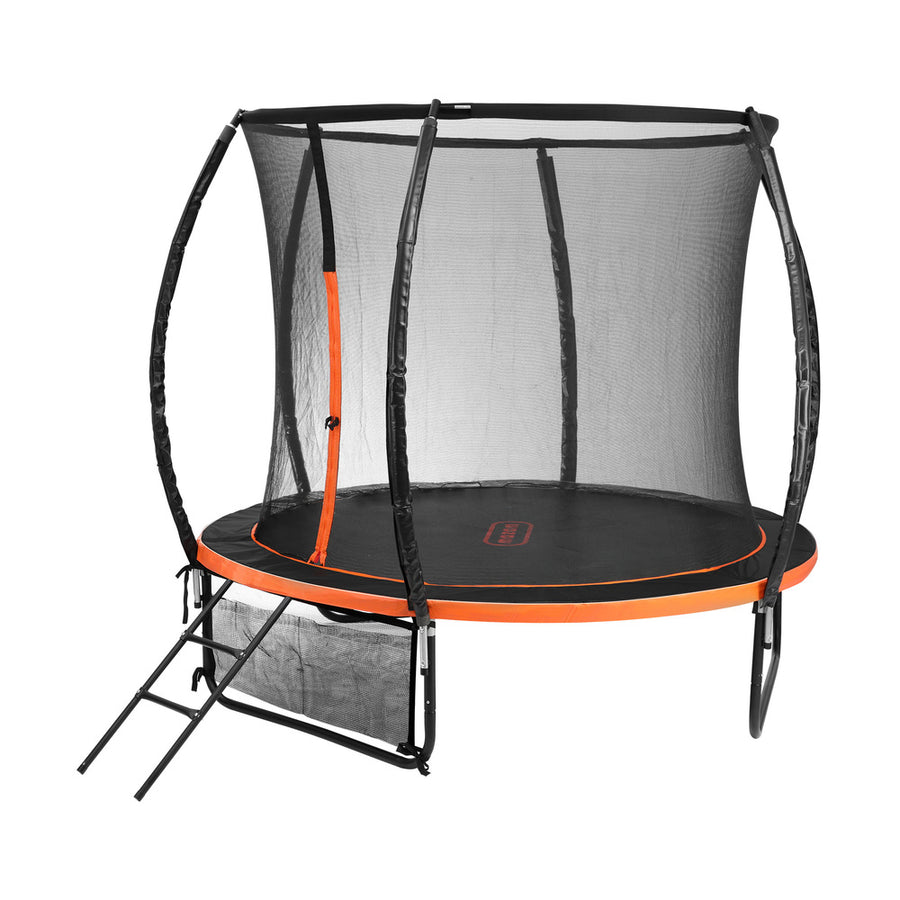 Mazam 8FT Kids Trampoline Round Encosure Safety Net with Ladder
