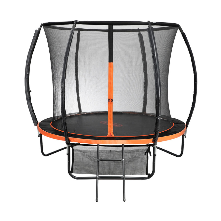 Mazam 8FT Kids Trampoline Round Encosure Safety Net with Ladder
