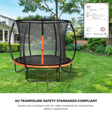 Mazam 8FT Kids Trampoline Round Encosure Safety Net with Ladder - Extra Image