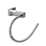 Towel Ring Holder Brass Bathroom Accessories Chrome - 45-Degree Angle