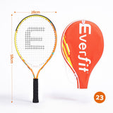 Everfit 23 Inch Tennis Racket Lightweight 200g for Adult and Junior Players Orange - Front View