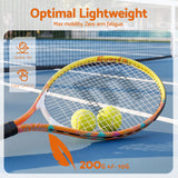 Everfit 23 Inch Tennis Racket Lightweight 200g for Adult and Junior Players Orange - Rear View