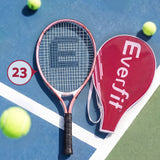 Title Everfit 23 Inch Tennis Racket Lightweight 200g for Adult and Junior Players Pink - Extra Image