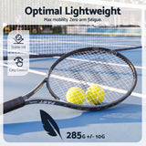 Everfit 27 Inch Tennis Racket Lightweight Racquet for Beginner Adult Players Black - Rear View