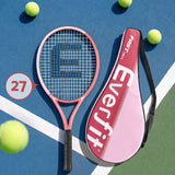 Everfit 27 Inch Tennis Racket Lightweight Racquet for Beginner Adult Players Pink - Extra Image