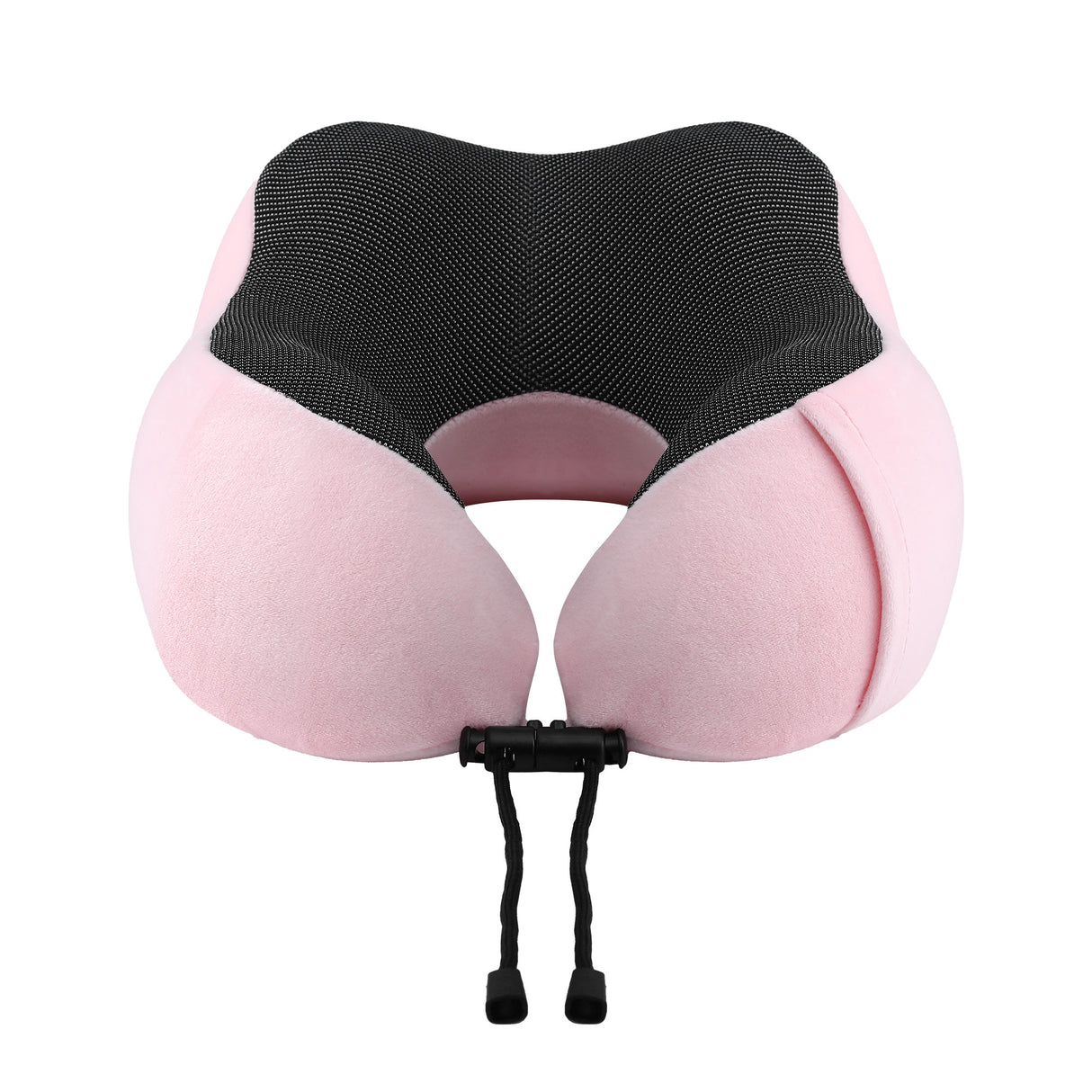 Wanderlite Travel Pillow for Airplanes Memory Foam Neck Pillows for Traveling, Soft & Washable Cover with Storage Bag, Portable Plane Accessories for Airplanes Offices Cars, Pink