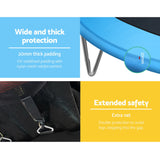 Everfit 10FT Trampoline for Kids w/ Ladder Enclosure Safety Net Pad Gift Round - 45-Degree Angle