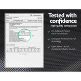 Everfit 8FT Trampoline for Kids w/ Ladder Enclosure Safety Net Rebounder Colors - Side View