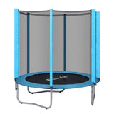 Everfit Trampoline 6FT Kids Trampolines Safety Net Pad Round Blue - Side View